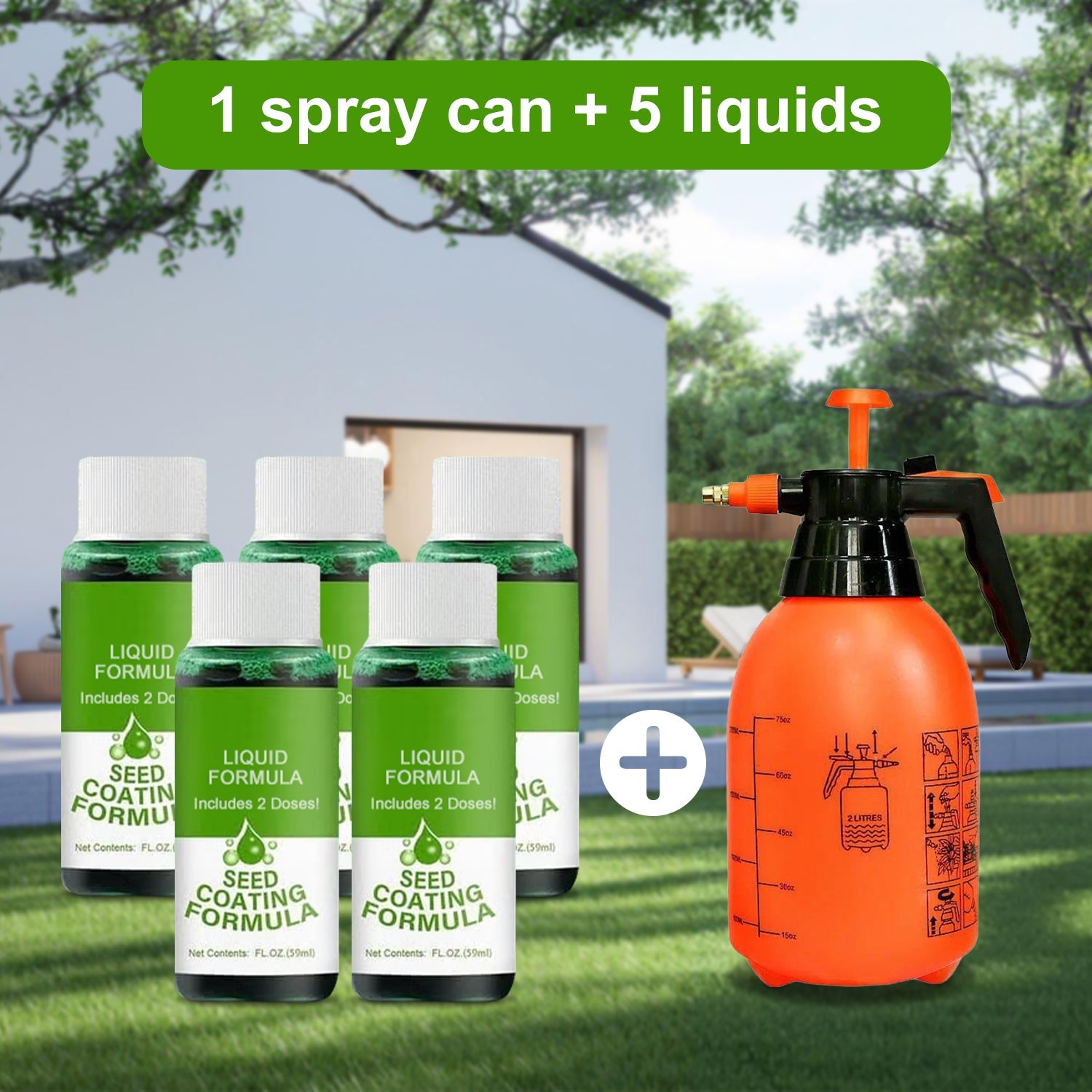 SPRAY POT +5 LIQUIDS (BUY 3 GET 2 FREE)