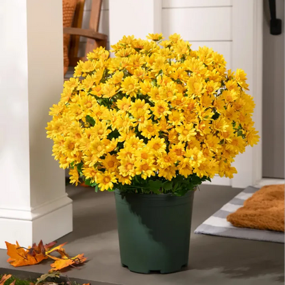 💥Last Day Each - Artificial Outdoor Sunset Mums Flowers -  Waterproof, Windproof💥tiaozhuan